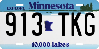 MN license plate 913TKG