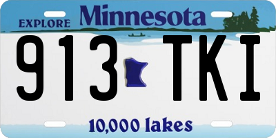 MN license plate 913TKI