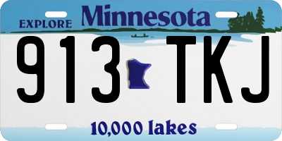 MN license plate 913TKJ
