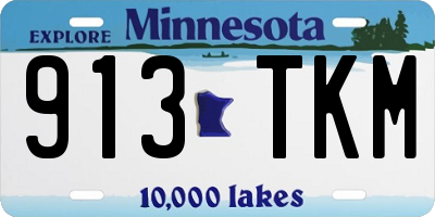 MN license plate 913TKM