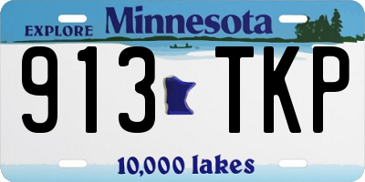 MN license plate 913TKP
