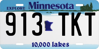 MN license plate 913TKT