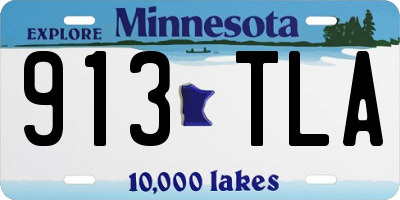 MN license plate 913TLA