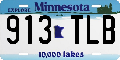 MN license plate 913TLB