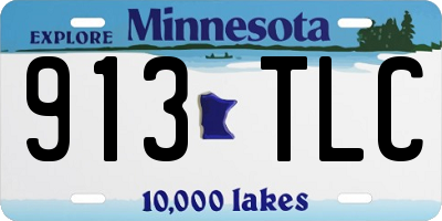 MN license plate 913TLC