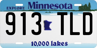 MN license plate 913TLD