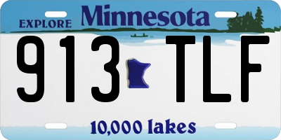 MN license plate 913TLF