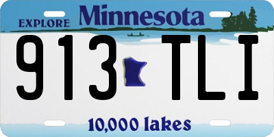 MN license plate 913TLI