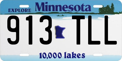 MN license plate 913TLL