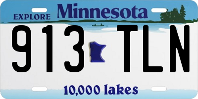 MN license plate 913TLN