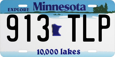 MN license plate 913TLP