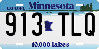 MN license plate 913TLQ