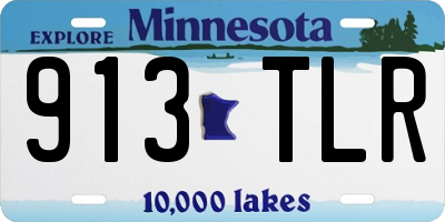MN license plate 913TLR