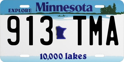 MN license plate 913TMA