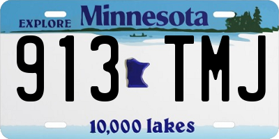 MN license plate 913TMJ