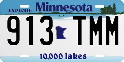 MN license plate 913TMM