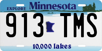 MN license plate 913TMS