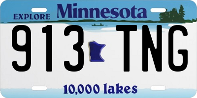 MN license plate 913TNG