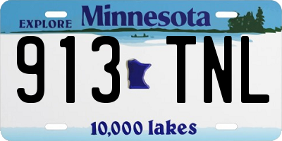 MN license plate 913TNL