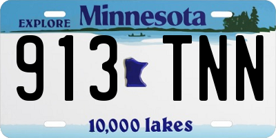 MN license plate 913TNN