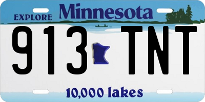 MN license plate 913TNT