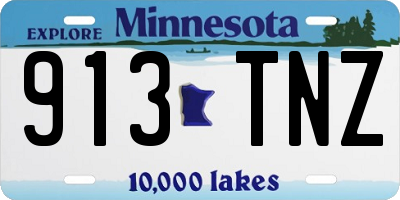 MN license plate 913TNZ
