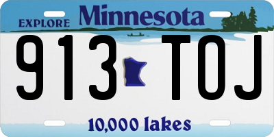MN license plate 913TOJ
