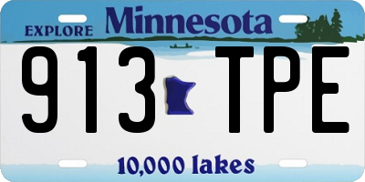 MN license plate 913TPE