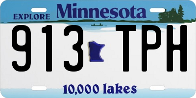 MN license plate 913TPH