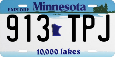 MN license plate 913TPJ