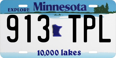 MN license plate 913TPL