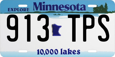 MN license plate 913TPS