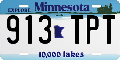 MN license plate 913TPT