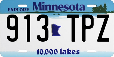 MN license plate 913TPZ