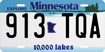 MN license plate 913TQA