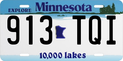 MN license plate 913TQI
