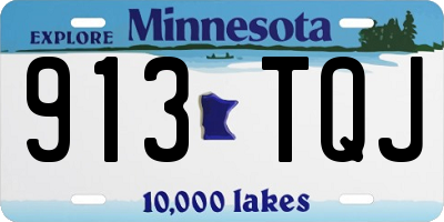 MN license plate 913TQJ