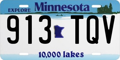 MN license plate 913TQV