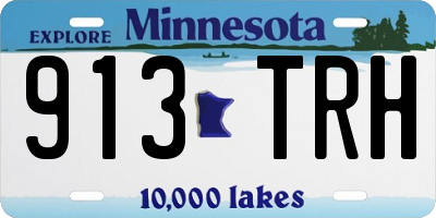 MN license plate 913TRH
