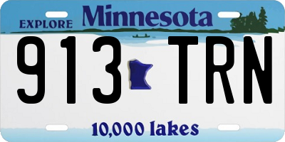 MN license plate 913TRN