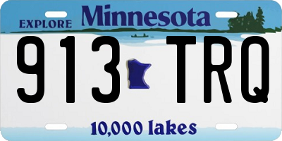 MN license plate 913TRQ