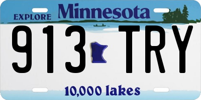 MN license plate 913TRY