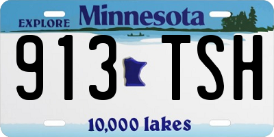 MN license plate 913TSH