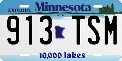 MN license plate 913TSM
