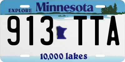 MN license plate 913TTA