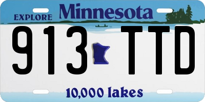MN license plate 913TTD