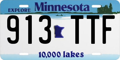 MN license plate 913TTF