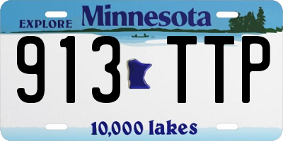MN license plate 913TTP