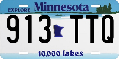 MN license plate 913TTQ