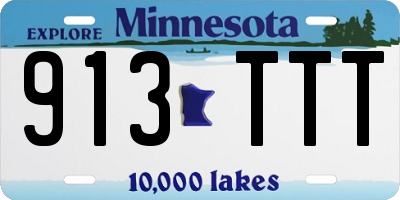MN license plate 913TTT